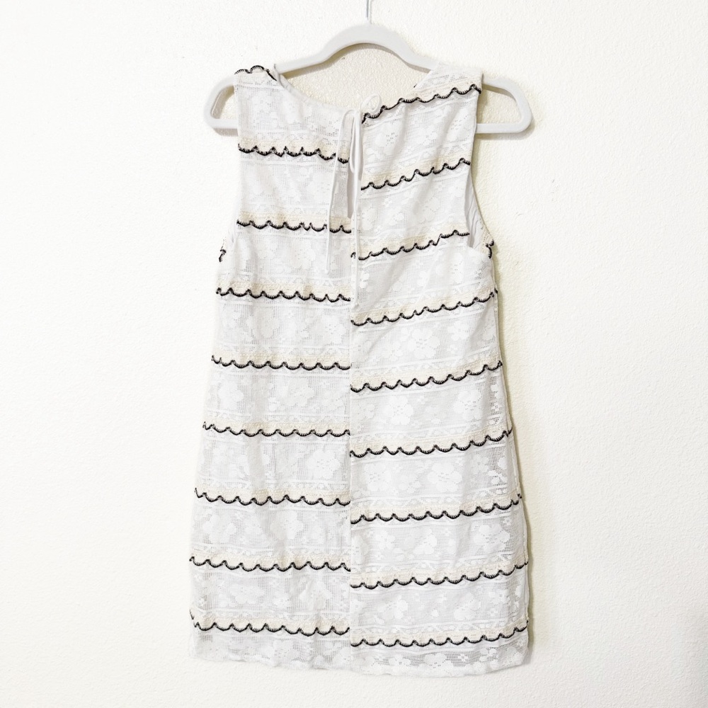 NEW Show Me Your Mumu Cynthia Mini Dress in French Vanilla Lace Scallop Medium - Picture 11 of 11